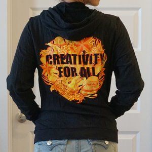 Marine Layer Black Sweatshirt: Adobe Max EXCLUSIVE + FREE Stickers and Pins
